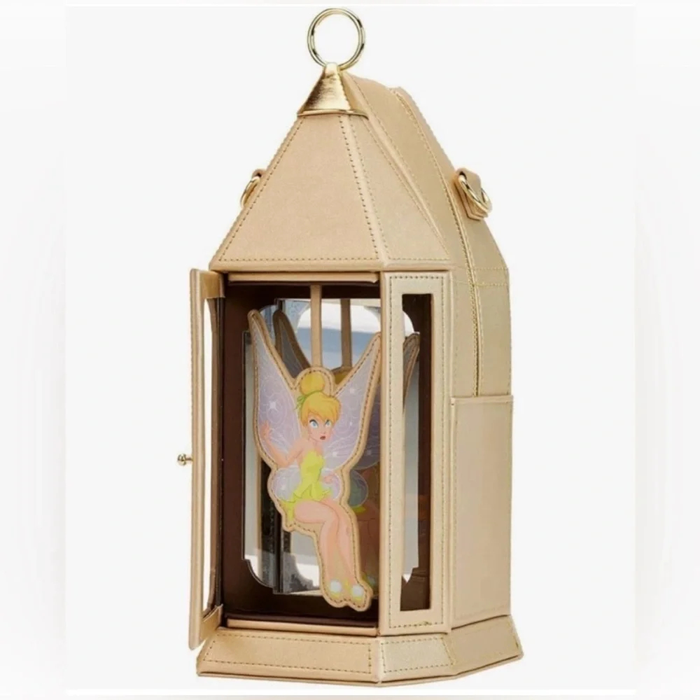 Tinker Bell Figural Lantern shaped purse by loungefly . A fun Disney accessory